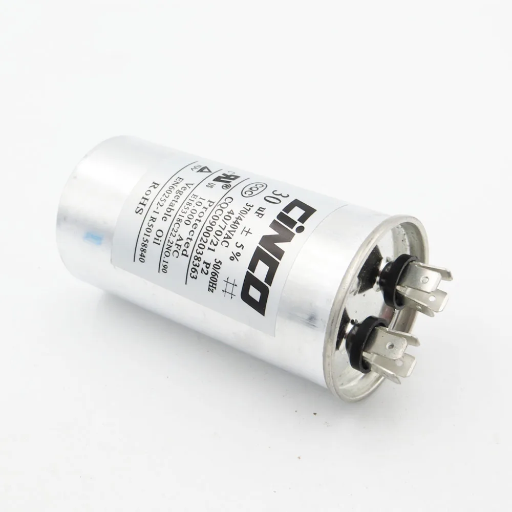 Motor Start Capacitor CBB65 30uF 370/440VAC Run Air Conditioner Compressor Aluminum Can P2 CBB65A-1 30mfd 30mf 450V | Обустройство