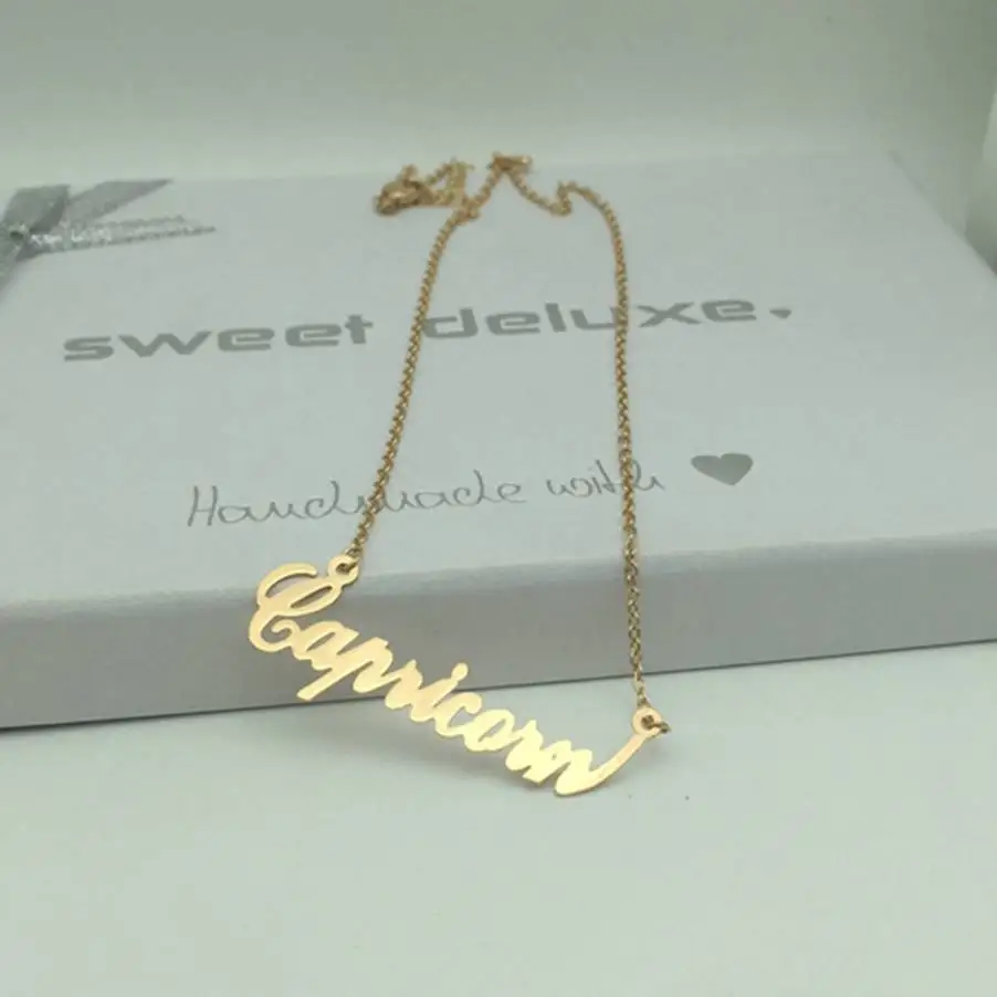 Модное ожерелье с маленькими буквами ювелирные изделия для женщин аксессуары