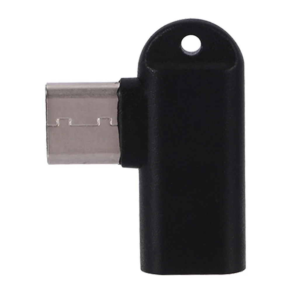 black 1 шт., 90 градусов, Тип C, мужчина к Micro USB, Женский адаптер для синхронизации данных и зарядки, адаптер для ноутбука/ПК, компьютер, черный, белый - Цвет: black