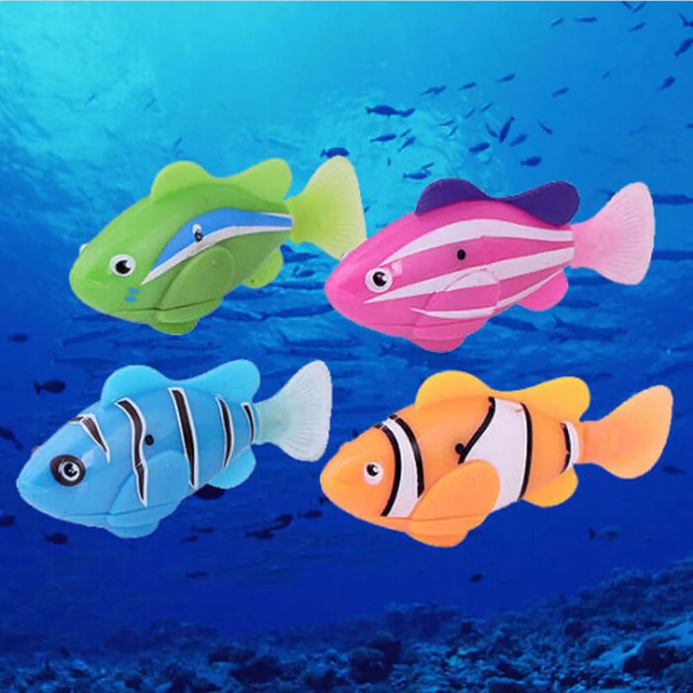 Плавающий электронный Robofish активированный на батарейках Robo Pet игрушки Рыба Роботизированный питомец для рыбалки танк