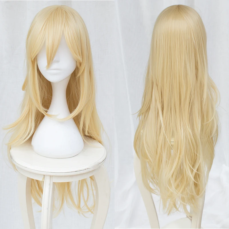 

Anime Angels of Death Rachel Gardner Ray Wigs Long Straight Blonde Heat Resistant Synthetic Hair Cosplay Costume Wig