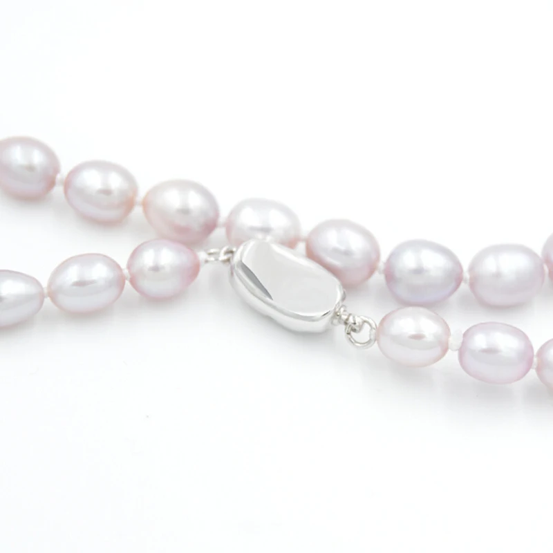 Женское Ожерелье из натурального жемчуга ASHIQI ожерелье пресноводного 7 8 мм