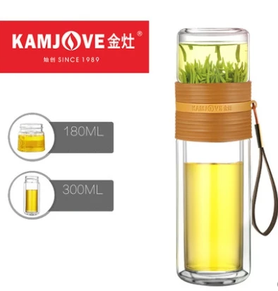 

Kamjove T-106 Стеклянная Кружка фильтр для чайной чашки чашка для воды чай разделительная чашка для путешествий чашка портативный студенческий фильтр