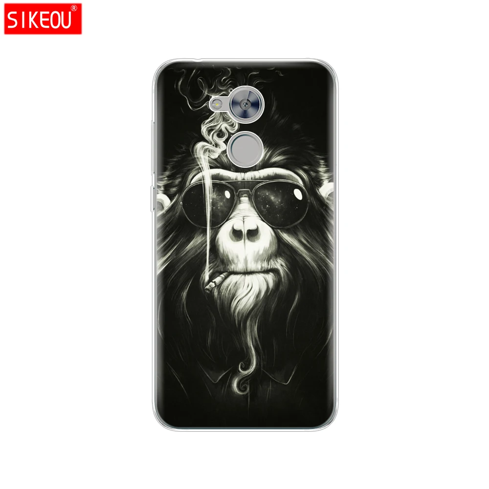 12075 Чехол для телефона huawei honor 6A, Мягкий ТПУ силиконовый чехол на заднюю панель, 360, полностью защитный чехол с принтом кота цветка - Цвет: 12075
