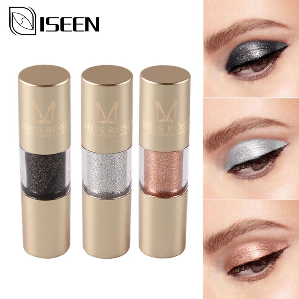Металлы блеск дымчатые тени для век водостойкие блестящие жидкие Косметические