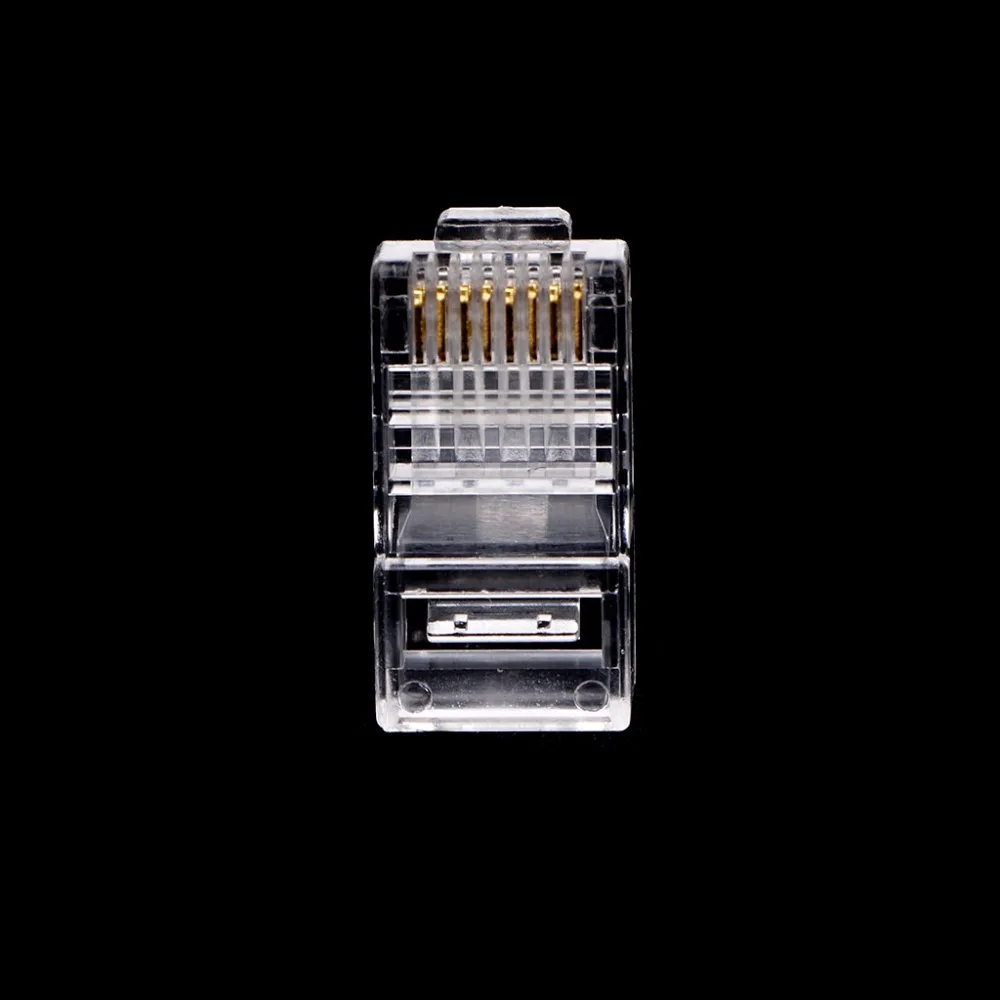 Планшет-OOTDTY 100 шт./упак. RJ45 8-контактный разъем CAT6 сетевой кабель модульные Ethernet