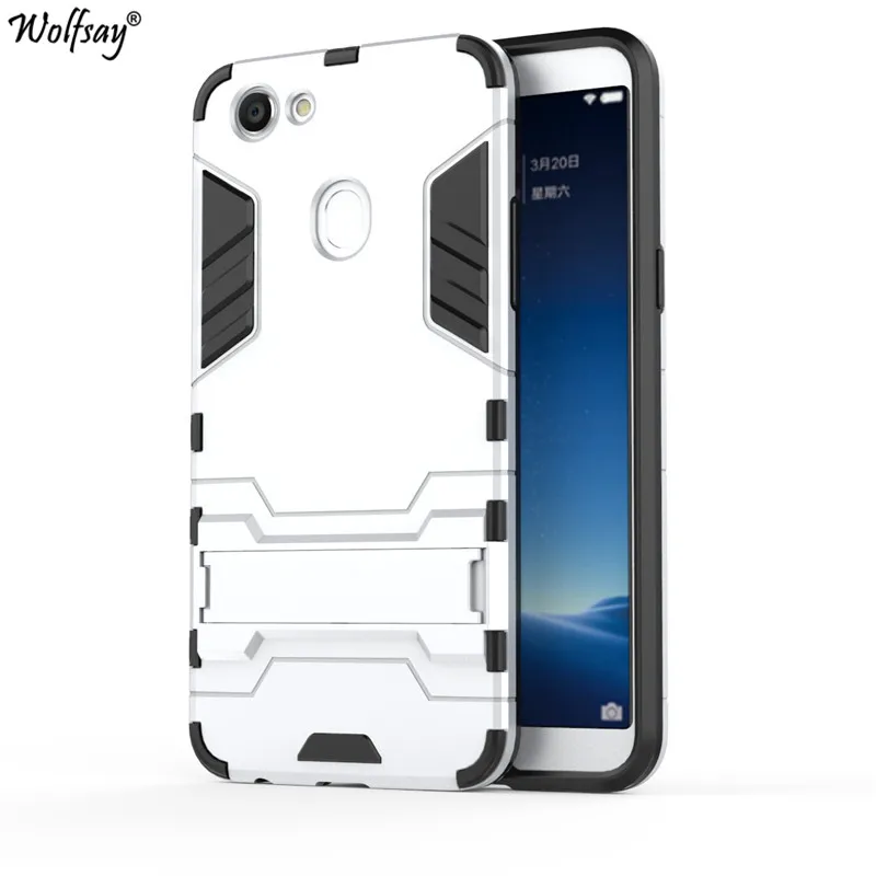 Чехол wolfsay для OPPO F5 тонкий чехол из поликарбоната + мягкая резиновая броня