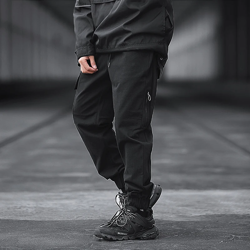 2020 Hip Streetwear Sweatpants Fit Men's Cargo Joggers Pants Men Military Style Harem Trousers Casual ABZ427 | Мужская одежда