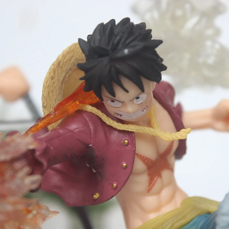 Аниме One Piece Monkey D Luffy Roronoa Zoro Sanji Battle Ver. ПВХ экшн-фигурка 16-18 см | Игрушки и хобби