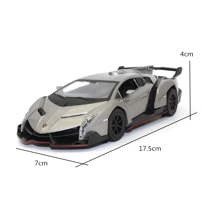 1:29 Lambo Veneno модель автомобиля Детские игрушки Коллекция Модель украшения звук и