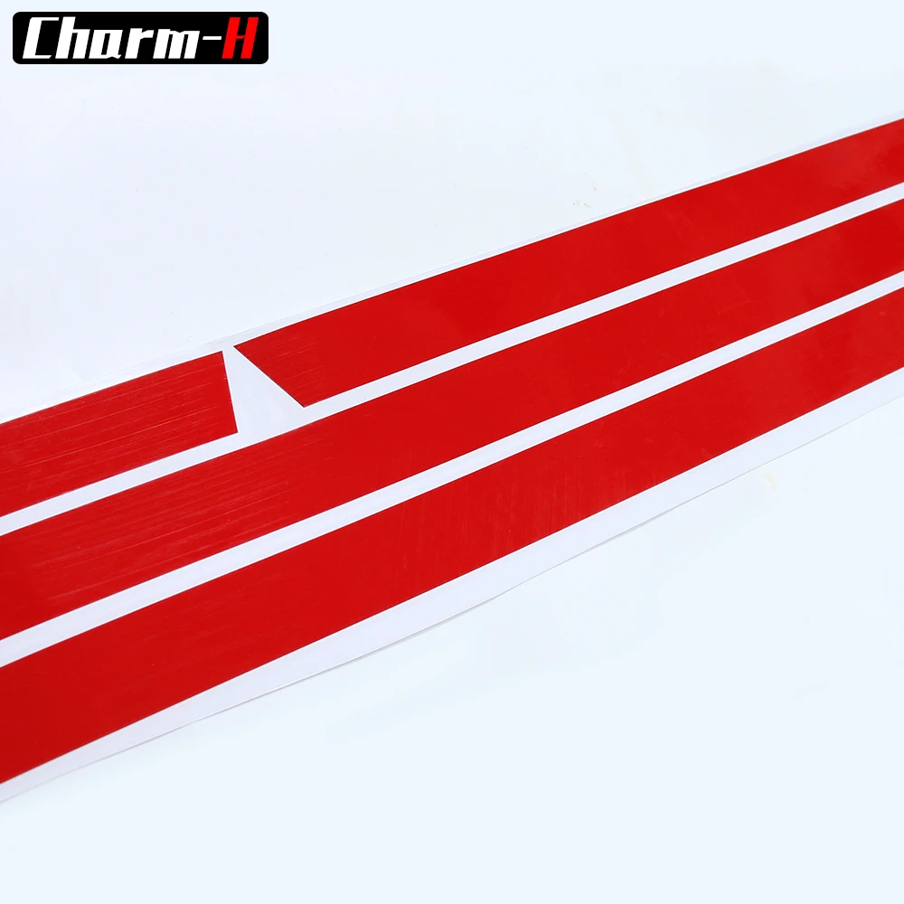 2 шт. Стайлинг автомобиля боковая юбка талия линия гоночный спортивный Полоска