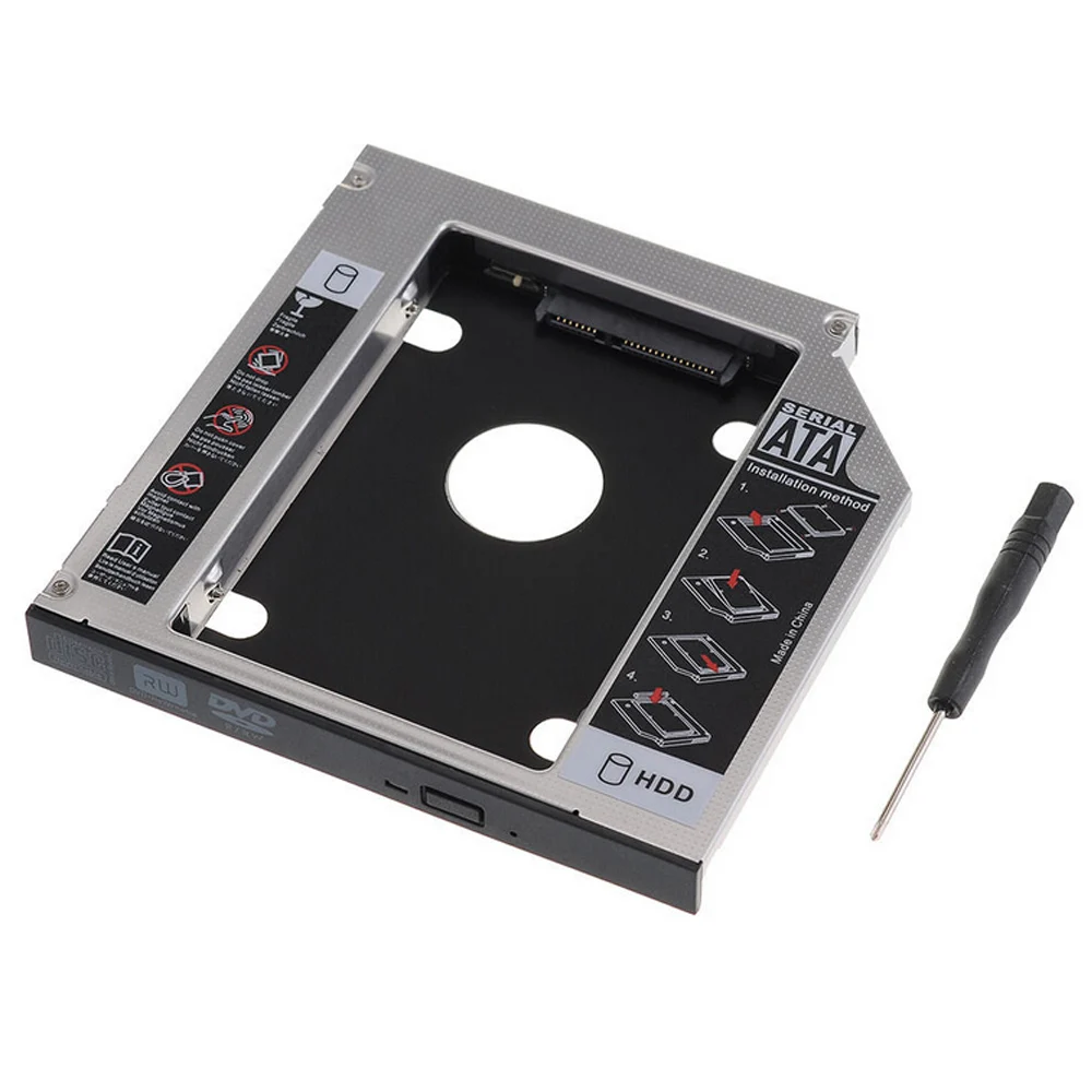 2nd 12.7 мм для SATA жесткий диск HDD SSD Оптический Bay Caddy адаптер лоток Lenovo G700 G710 заменить
