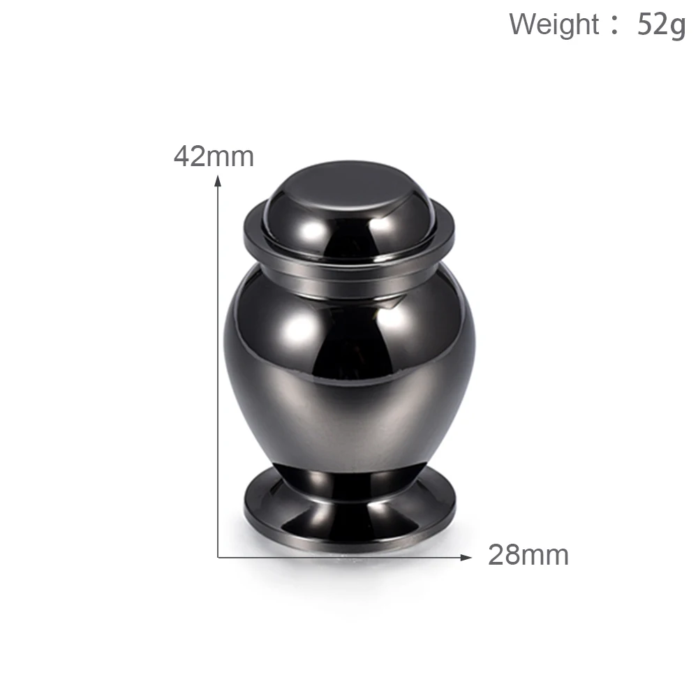 

Foreverlove Memorial Jewelry Gold/Black Pet Stainless Steel Urn Memorial Dog/Cat Ashe Keepsake Urn -Funeral Casket