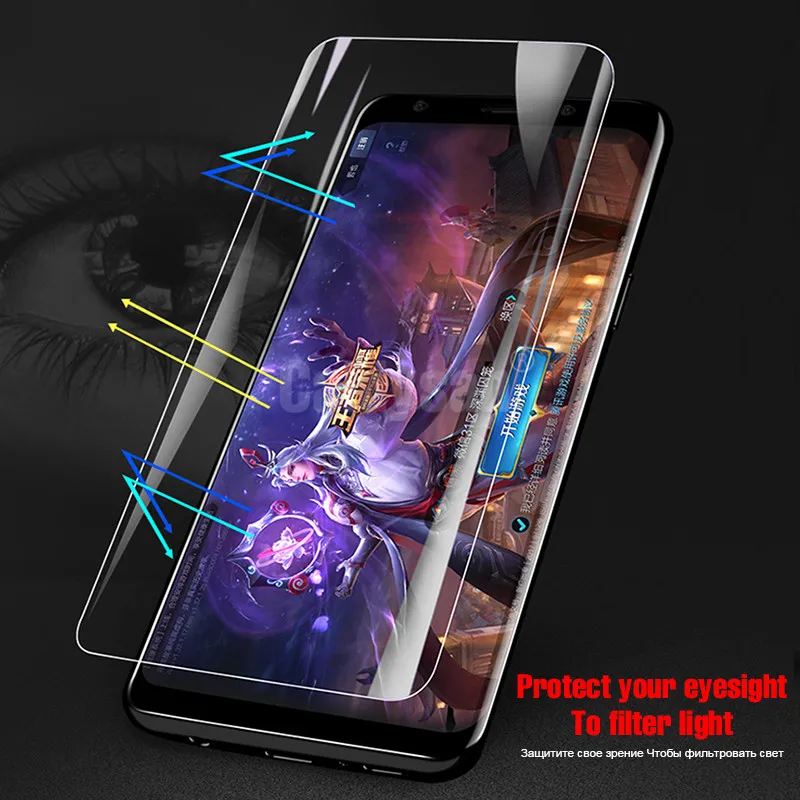 5D полный защитный Стекло для samsung Galaxy S6 S7 край S8 S9 плюс крышка Экран Защитная