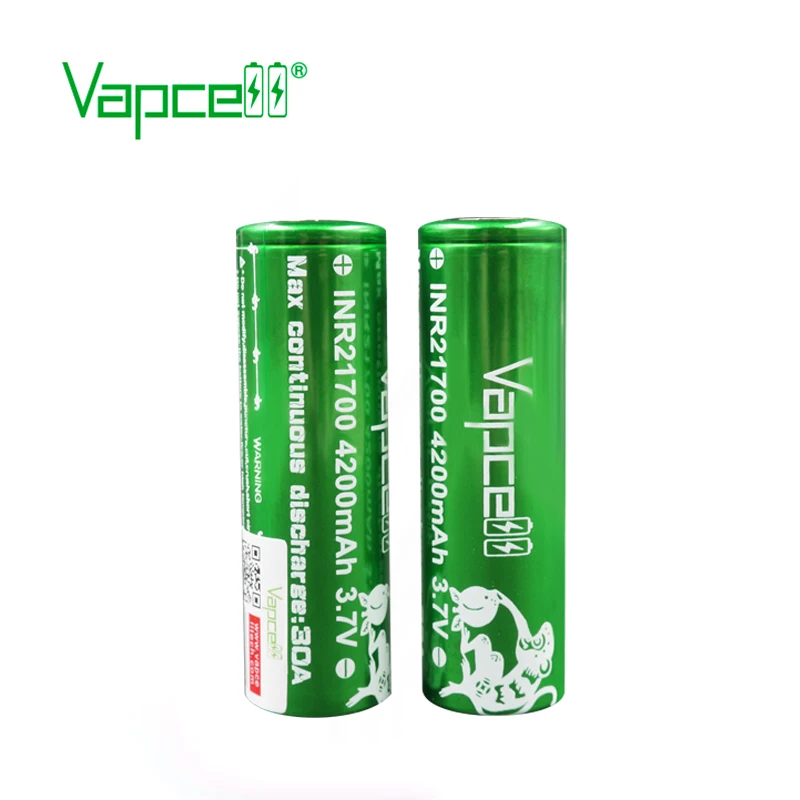 Бесплатная доставка 2 шт Vapcell 21700 батарея 4200mah 30A rewrap molicel P42A аккумуляторная для