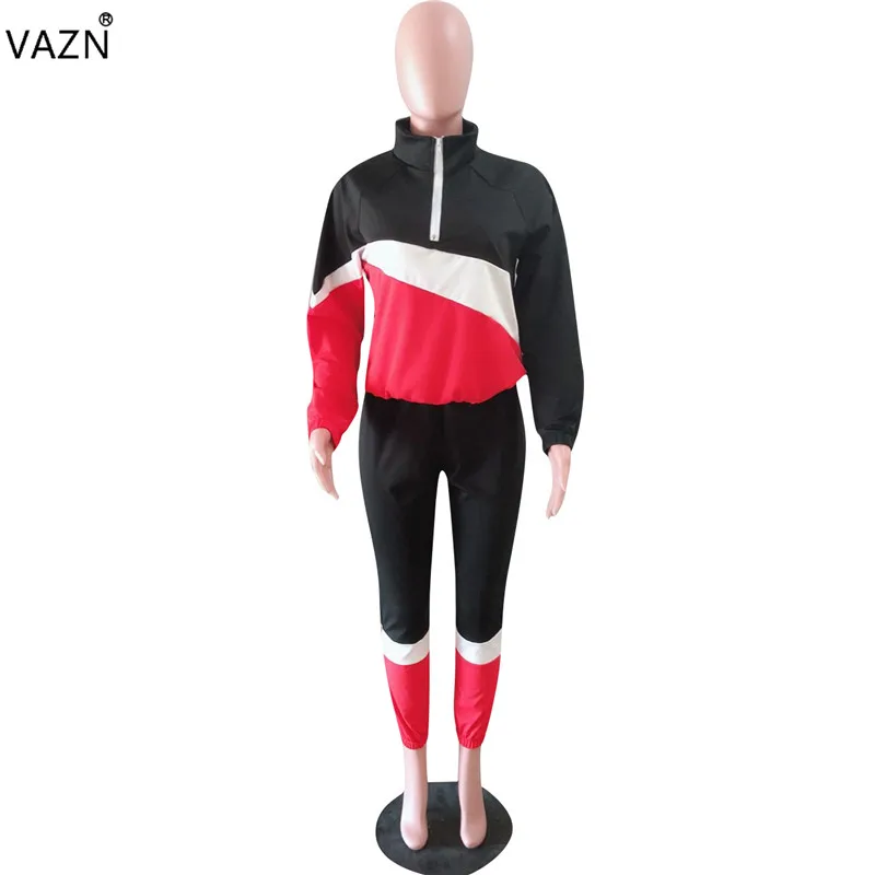 Женский спортивный костюм VAZN повседневный брендовый однотонный комплект из 2