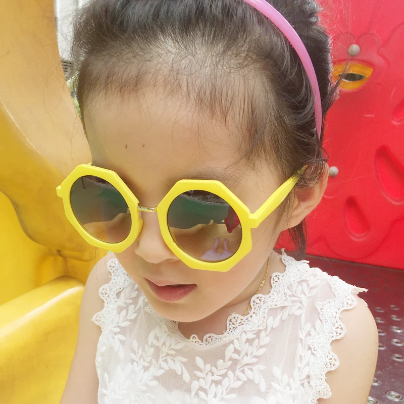 Cute kinder zonnebril baby Girls&ampboys designer wholesale Round lens sunglasses UV400 Fashion kids children oculos de sol n694 |