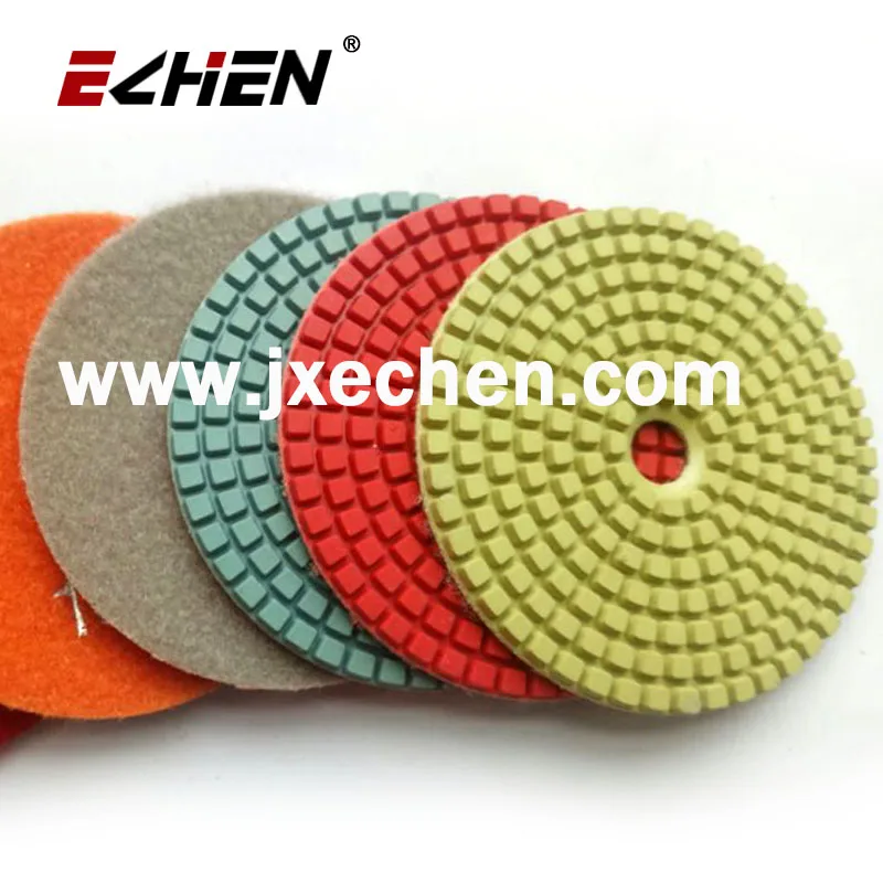 Диаметр 100 мм 4 дюйма Алмазная влажная полировальная прокладка гранитный мрамор