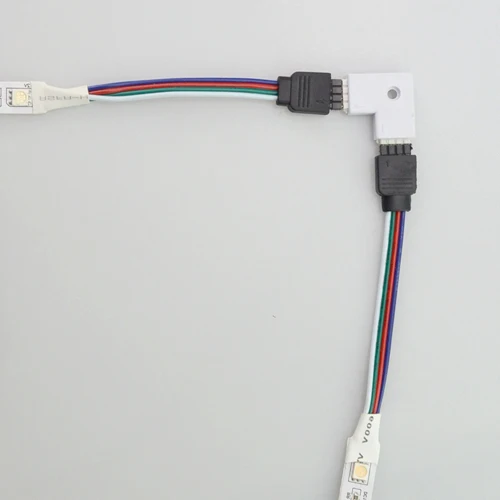 L-образный RGB-разъем для светильник Ной ленты Аксессуары Угловой Женский адаптер |