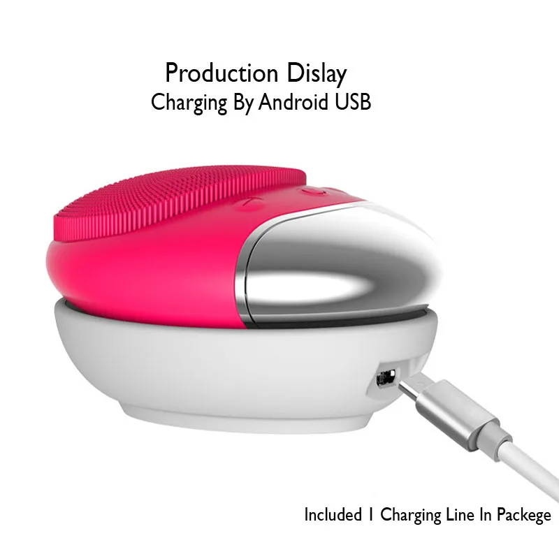 Waterproof Face Brush wireless charge Electric washing Cleaning Massage Deep Exfoliator Skin Pore Cleanser | Красота и здоровье