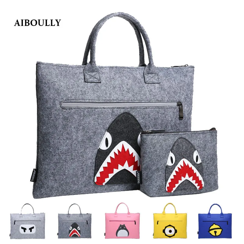 AIBOULLY мягкий мешок из шерсти от 11 до 15 6 дюймов мультфильм шаблон ноутбук рукав