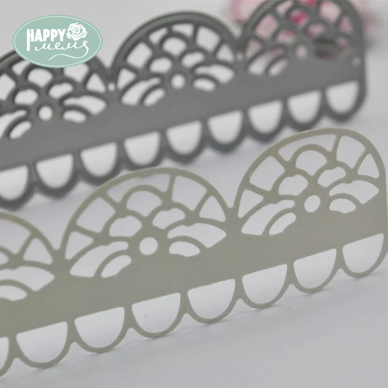 Happymems Rim режущие штампы Трафарет DIY кружева свадебные красивые открытки