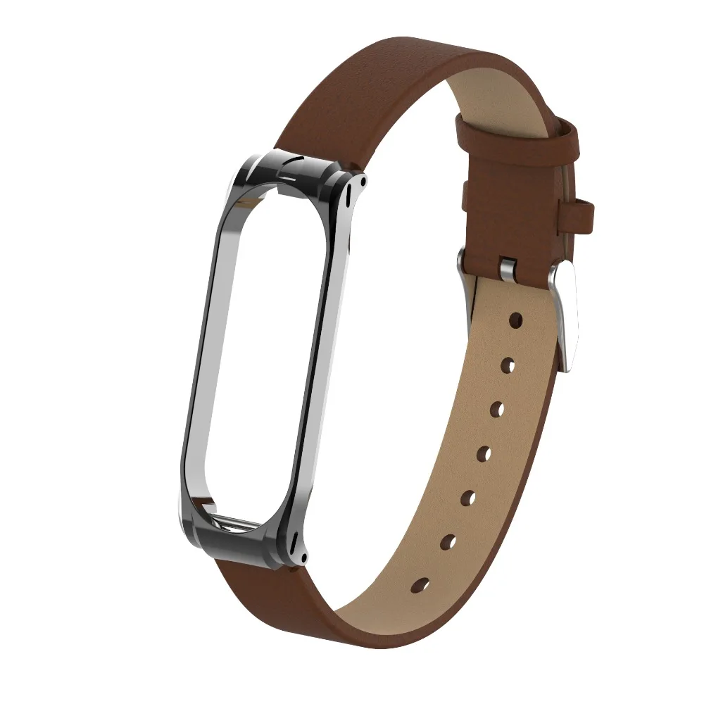PU ремешок для Xiaomi Mi Band 4 наручный ремешок металлический корпус спортивный ремешок correa для Xiaomi Mi Band 4 глобальная Версия смарт-браслет