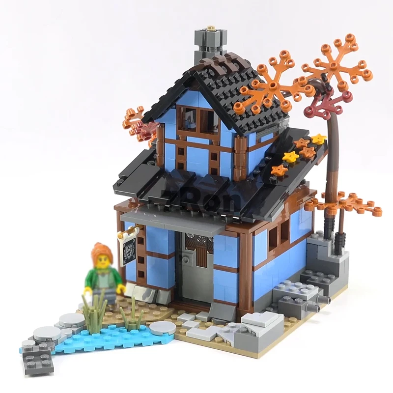 Храм Airjitzu модель здания игрушки хобби Совместимость с лего Ninjago 70751 06022 рисунок