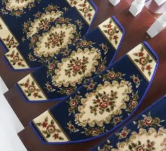 O set in 10pcs 10 шт. Нескользящие Коврики для лестниц европейские комплекты ковров для лестниц коврик для лестницы 65*24 см подходит для 24 см ширина коврика для лестниц - Цвет: O set in 10pcs