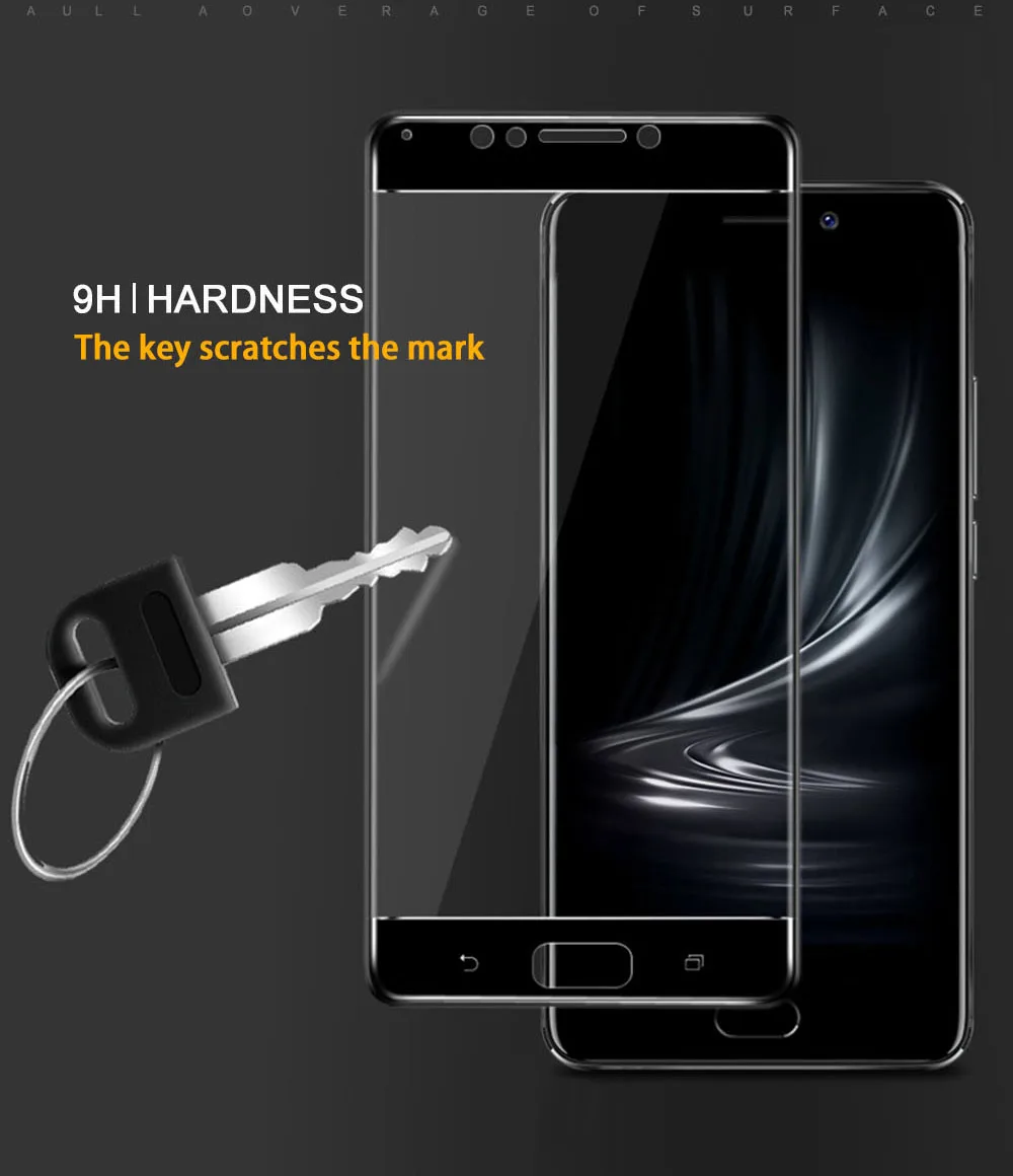 2 шт. закаленное Стекло для Asus Zenfone 4 Max ZC520KL Экран пленка на весь экран Zenfone 4 Max ZC520KL 3D изогнутая Защитная пленка с закругленными краями HATOLY