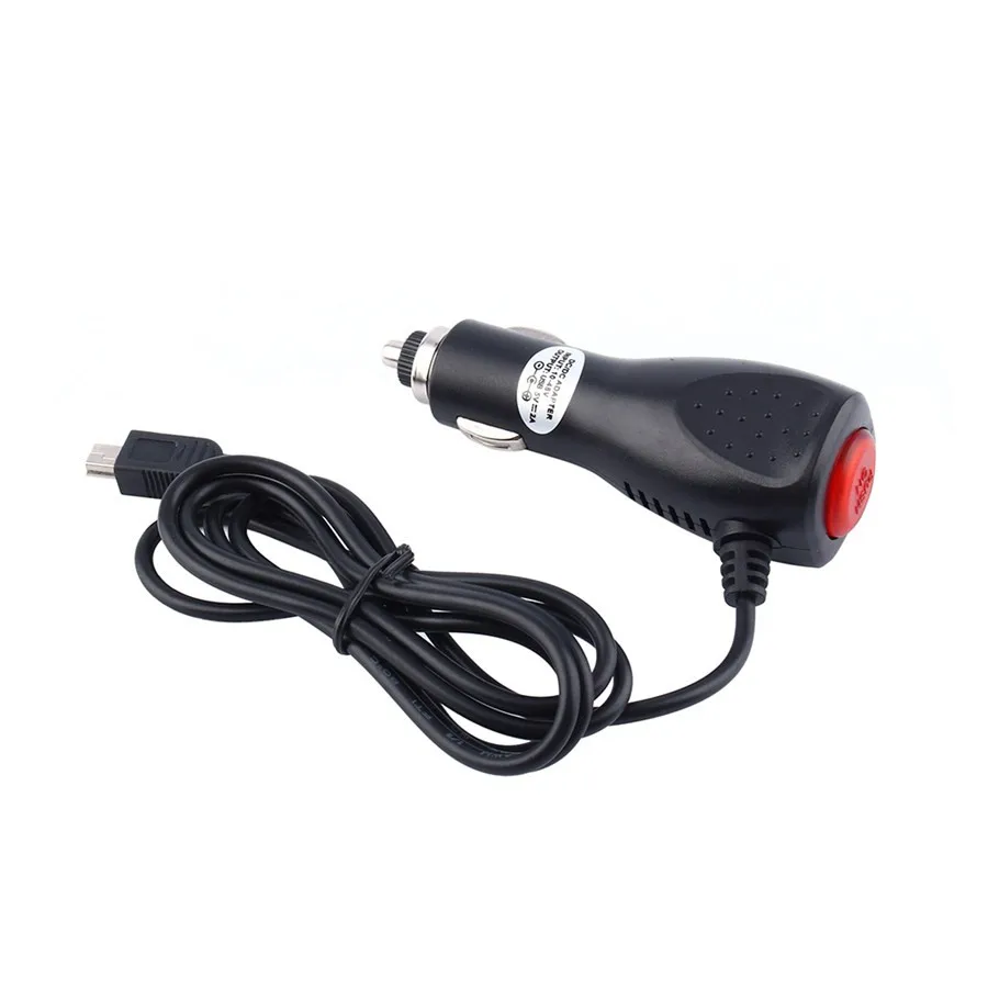 Универсальный мини USB зарядное устройство адаптер для автомобиля dvr камера gps навигация вход 10 V-48 V выход 5V 2A длина кабеля 1,2 м