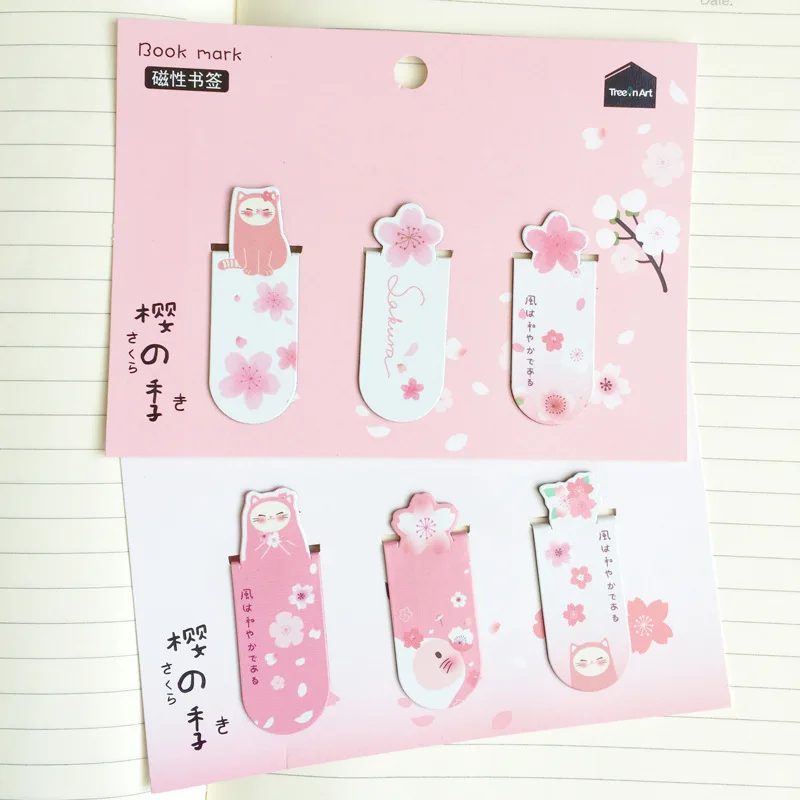 Альбом маркеры Coloffice с магнитными знаками Sakura & Cat 3 шт./упак. для студентов