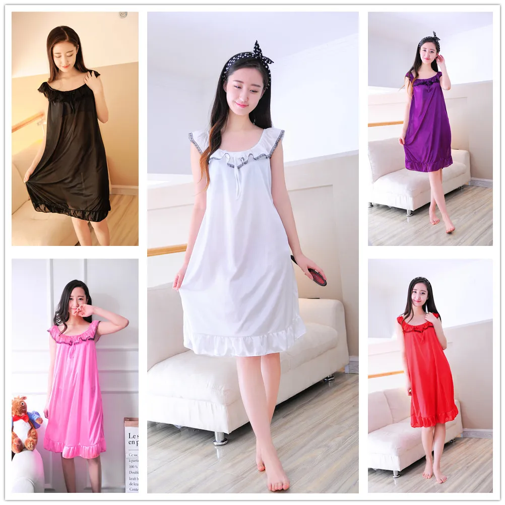 Кружевной жилет для девочек женская пижама пижамная ночная рубашка | Женская