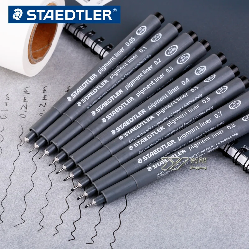 

2 pcs Staedtler 308 Pigment Liner Drawing Pen line pen needle pen gel pen 0.05 0.1 0.2 0.3 0.4 0.5 0.6 0.7 0.8 1.0 1.2mm