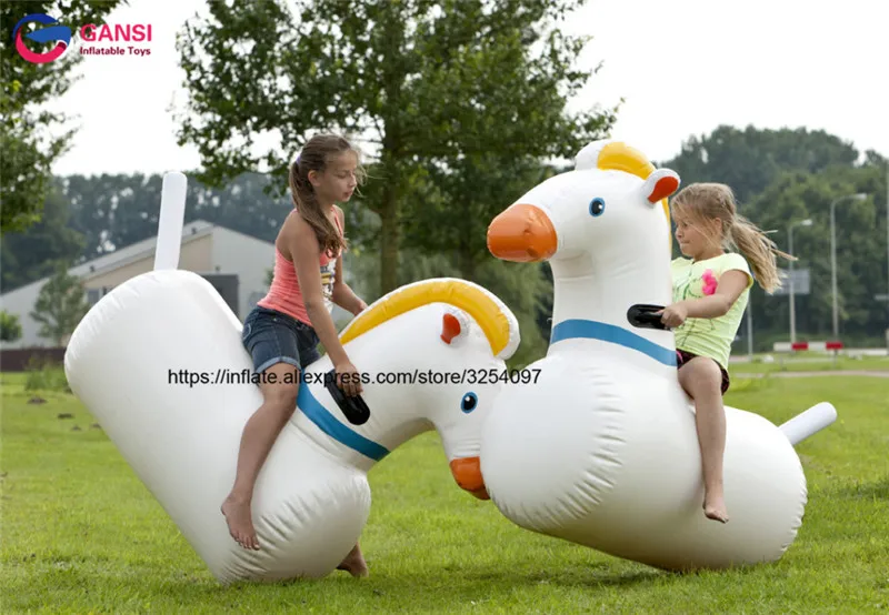 Inflatable Pony Hops Bounce Derby Horse - Adult and Kid Riding Sports Game for Sale image 2