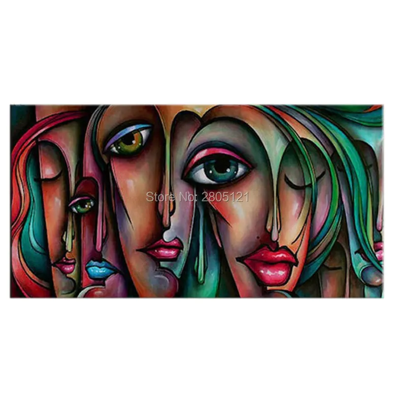 Абстрактная масляная живопись на холсте ручной работы недорогая Современная