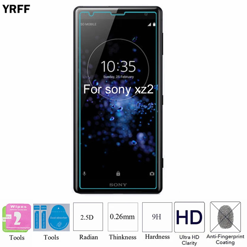 2 шт. 2.5D 9H 0 25 мм для Sony Xperia XZ3 XZ2 закаленное стекло защиты экрана Защитная пленка