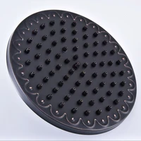 8 inch black oil rubbed bronze round bath rainfall rain bathroom shower head bathroom accessory standard 12 msh244