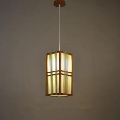 Koop Japan Stijl Bamboe Hanglamp Handgemaakte Houten Lantaarn Restaurant Bar Cafe Bistro Hotel Theehuis Slaapkamer Suspension Opknoping Licht