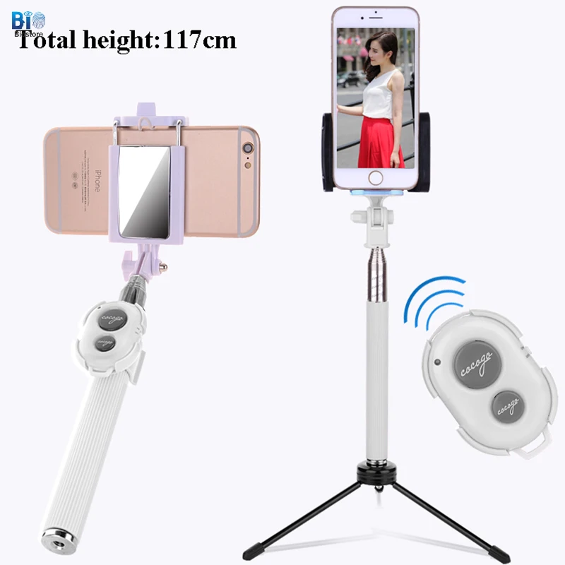 [Био селфи палки] Универсальный Bluetooth мини Автоспуск беспроводной пульт
