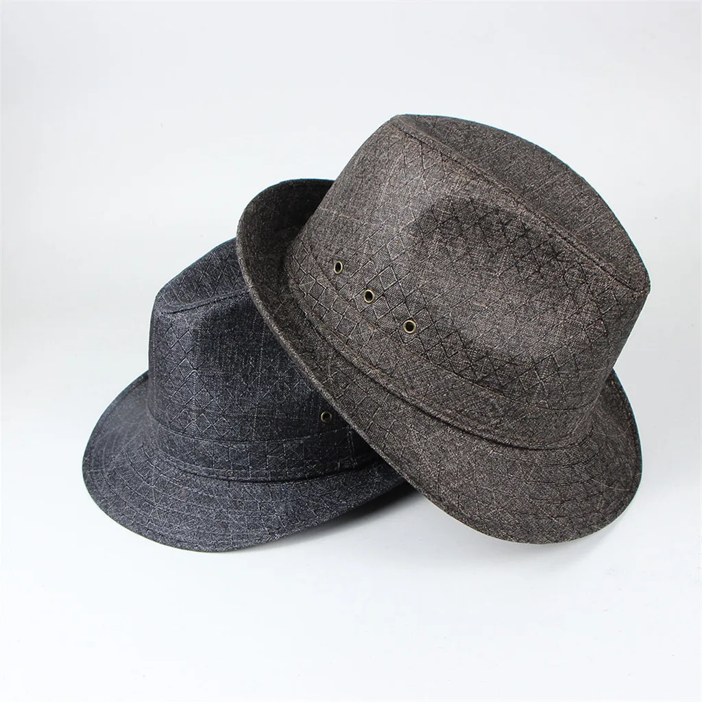 Весна и лето джаз шляпа уличная льняная от солнца Удобная Панама Fedoras Chapeau Sombrero Mujer