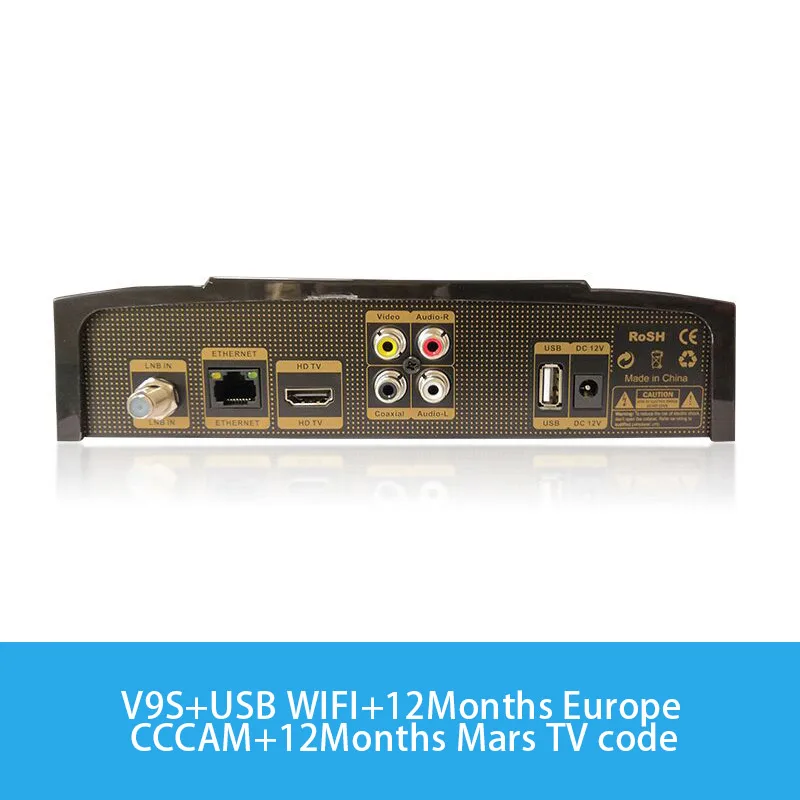 SOLOVOX V9S Поддержка HDMI и AV Спутниковый ресивер домашний кинотеатр Smart tv Box встроенный wifi Поддержка Mars tv CCCAMD LIVE - Цвет: AV