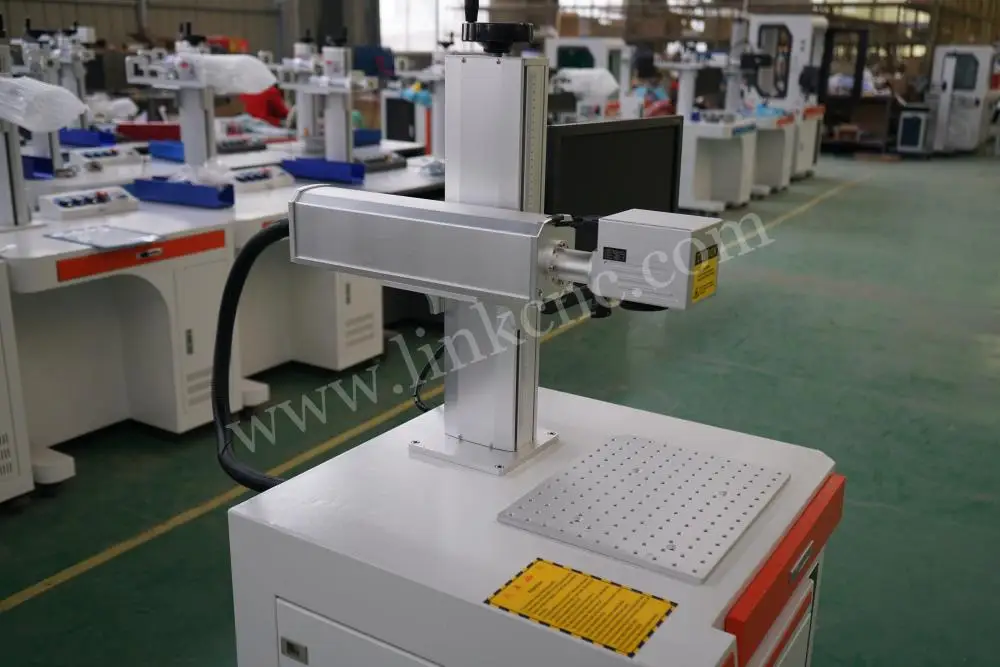 Raycus волоконно лазерная маркировочная машина Настольный алюминиевый рабочий