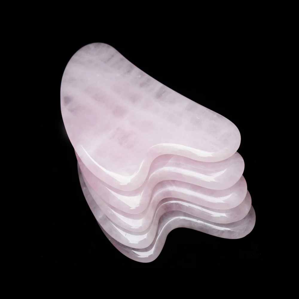 RUITONG Гуа Ша нефрита массажер розового кварца лица Guasha камень массаж доска натуральный нефрит Зачистка Массаж Инструмент дропшиппинг