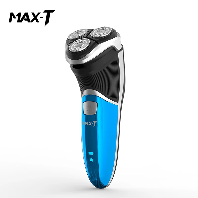 EU/US Plug MAX-T RMS6101 электробритва 100-24 В моющаяся перезаряжаемая электрическая машинка для бритья бороды с тройным лезвием для мужчин уход за лицом - Цвет: With USB Cable