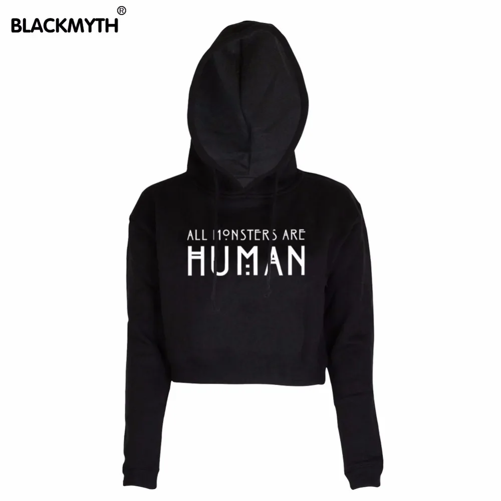Модные женские толстовки с круглым вырезом и принтом Все монстры-это