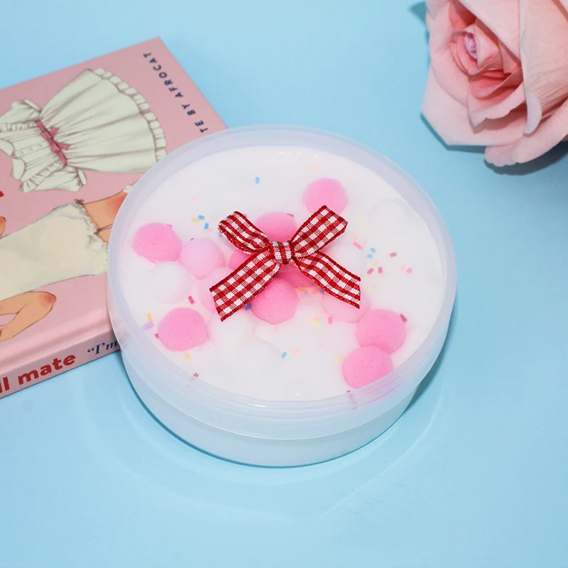 Boxi20pcs/Лот 120/220 мл Slime коробка Новый Пластик ящик для хранения с крышкой пушистые