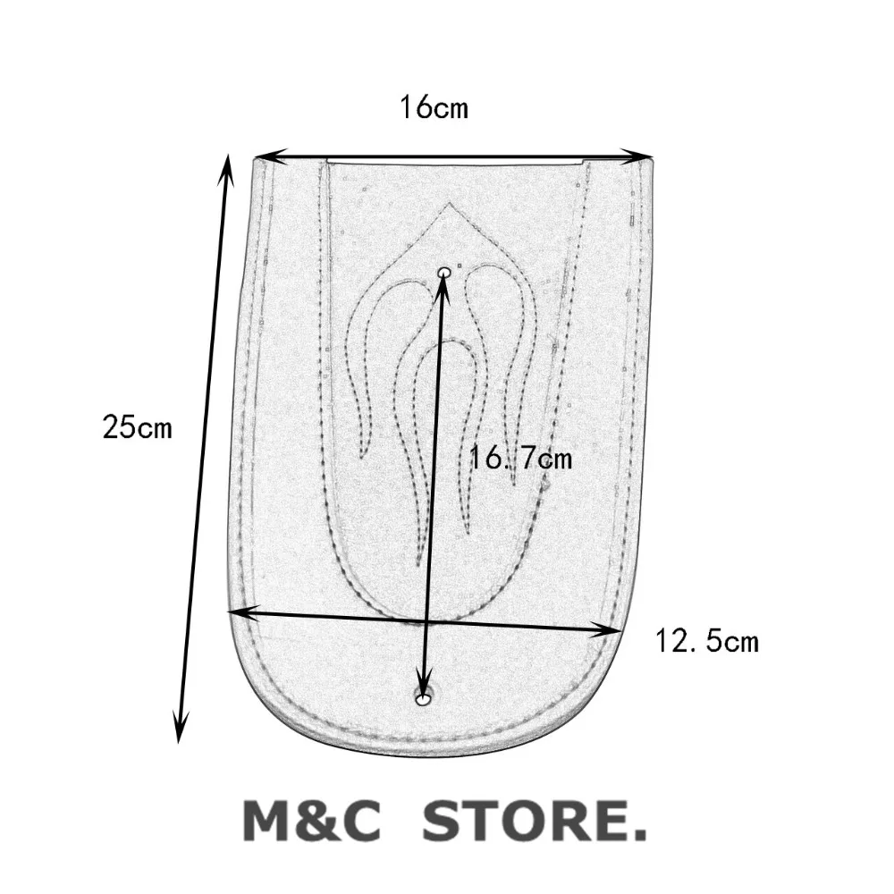 Мотоцикл черный кожаный пламя заднее крыло нагрудник крышка Подушка для Harley