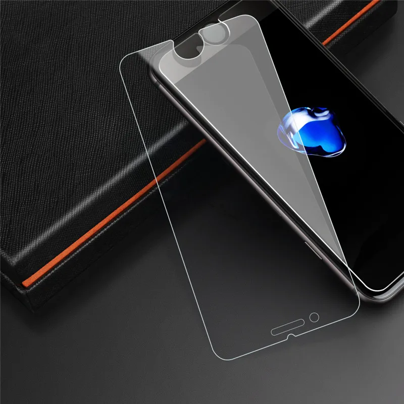 Tempered Glass Флип кожаный чехол для телефона Etui для Huawei Y7 Чехлы Y7 Y9 чехол Роскошный Ультратонкий чехол-кошелек - Цвет: Tempered Glass