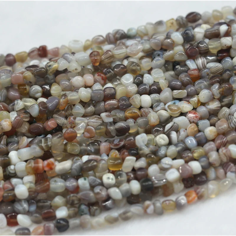 Оптовая продажа натуральное кружево бусины из Ботсваны агата усиленного оникса